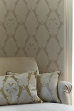Load image into Gallery viewer, Boxing Hares - Gold Fabric