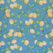 Load image into Gallery viewer, Capri Lemons - Azure Blue Wallcovering