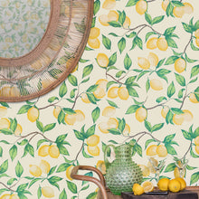 Load image into Gallery viewer, Capri Lemons - Natural Wallcovering