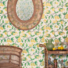 Load image into Gallery viewer, Capri Lemons - Natural Wallcovering