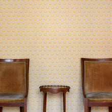Load image into Gallery viewer, Ikat Heart - Mustard Wallcovering
