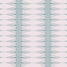 Load image into Gallery viewer, Indian Stripe - Pink/Teal Wallcovering