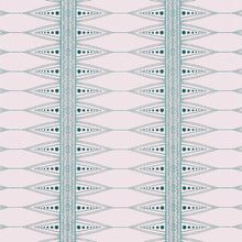 Load image into Gallery viewer, Indian Stripe - Pink/Teal Wallcovering