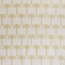Load image into Gallery viewer, Marrakech Palm - Gold on Natural Fabric