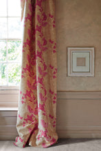 Load image into Gallery viewer, Paisley - Hot Pink on Tea Stain Fabric