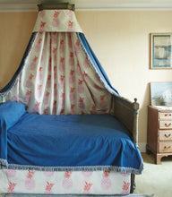 Load image into Gallery viewer, Pineapple - Pink Red on Cream Fabric