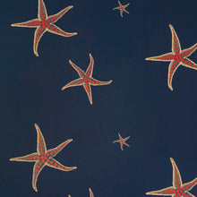 Load image into Gallery viewer, Starfish - Navy/Sienna Wallcovering