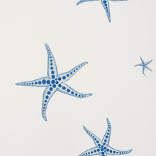 Load image into Gallery viewer, Starfish - Blue on Parchment Wallcovering