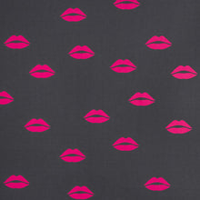Load image into Gallery viewer, Lips - Hot Pink on Grey Wallcovering