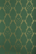 Load image into Gallery viewer, Boxing Hares - Billiard Green Wallcovering