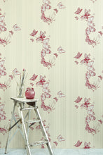 Load image into Gallery viewer, Bugs &amp; Butterflies - Raspberry Wallcovering