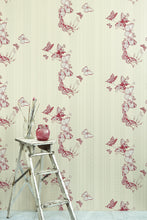 Load image into Gallery viewer, Bugs & Butterflies - Raspberry Wallcovering