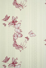 Load image into Gallery viewer, Bugs & Butterflies - Raspberry Wallcovering