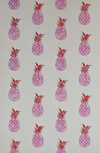 Load image into Gallery viewer, Pineapple - Pink & Red Wallcovering