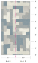 Load image into Gallery viewer, Big Steps Cashmere Blue Wallcovering