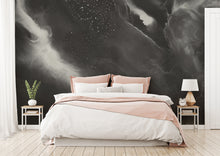 Load image into Gallery viewer, Billow Graphite Wallcovering