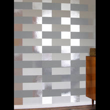 Load image into Gallery viewer, Block Grey White Silver Wallcovering