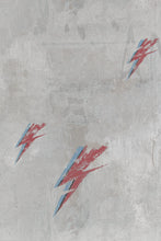 Load image into Gallery viewer, Bolt From Mars - Red on Natural Wallcovering