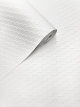 Load image into Gallery viewer, Buzz White Flock on White Wallcovering