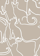 Load image into Gallery viewer, Canopy Cats Clay Wallcovering