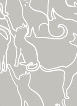 Load image into Gallery viewer, Canopy Cats Fog Wallcovering