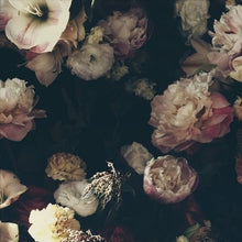 Load image into Gallery viewer, Dutch Love Dark Floral Grasscloth Wallcovering