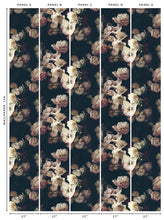 Load image into Gallery viewer, Dutch Love Dark Floral Wallcovering