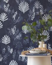 Load image into Gallery viewer, Eden Indigo Wallpaper
