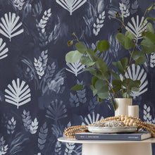 Load image into Gallery viewer, Eden Indigo Wallpaper