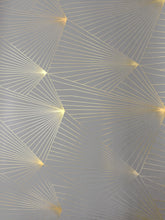 Load image into Gallery viewer, Fan Gold Zinc Grey Wallcovering