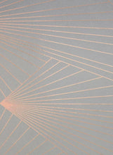 Load image into Gallery viewer, Fan Copper Rose Zinc Grey Wallcovering