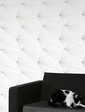 Load image into Gallery viewer, Fan Grey White Wallcovering
