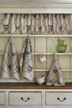 Load image into Gallery viewer, Fox & Hen - Charcoal/Pink on Natural Fabric