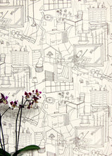 Load image into Gallery viewer, Home Brown Cream Wallcovering