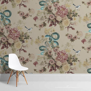 Fay Teal Grasscloth Wallcovering