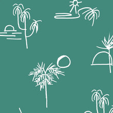 Load image into Gallery viewer, Jeremy Sunset Teal Wallcovering