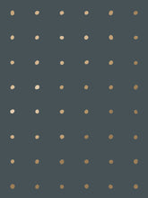 Load image into Gallery viewer, Dimes - Gold on Charcoal Wallcovering