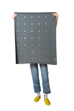 Load image into Gallery viewer, Dimes - Gold on Charcoal Wallcovering
