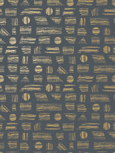 Load image into Gallery viewer, Goldendale - Gold on Charcoal Wallcovering
