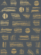 Load image into Gallery viewer, Goldendale - Gold on Charcoal Wallcovering