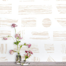 Load image into Gallery viewer, Goldendale - Taupe on White Wallcovering