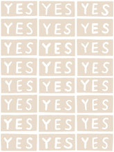 Load image into Gallery viewer, Yes by Larry Yes - Taupe on White Wallcovering
