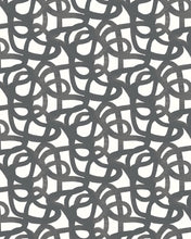 Load image into Gallery viewer, Le Freak - Inky Black on White Wallcovering