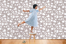 Load image into Gallery viewer, Le Freak - Smoke on White Wallcovering