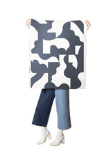 Load image into Gallery viewer, Mixed Signals - Gunmetal on White Wallcovering