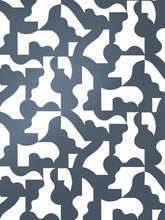 Load image into Gallery viewer, Mixed Signals - Gunmetal on White Wallcovering
