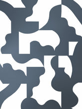 Load image into Gallery viewer, Mixed Signals - Gunmetal on White Wallcovering