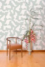 Load image into Gallery viewer, Mixed Signals - White Sage on White Wallcovering