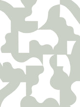 Load image into Gallery viewer, Mixed Signals - White Sage on White Wallcovering