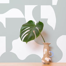 Load image into Gallery viewer, Mixed Signals - White Sage on White Wallcovering